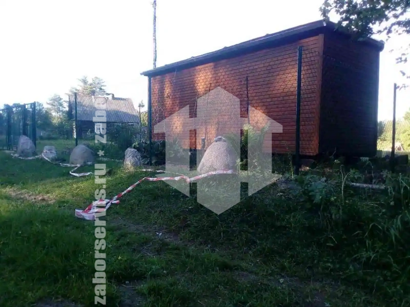 Забор из сетки рабицы с проволокой 72 метра