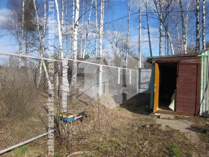 Забор из сетки рабицы секциями 80 метров