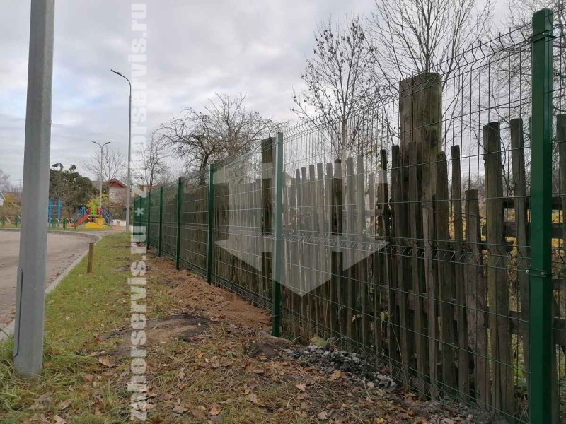 3D забор 98 метров зеленый 5мм